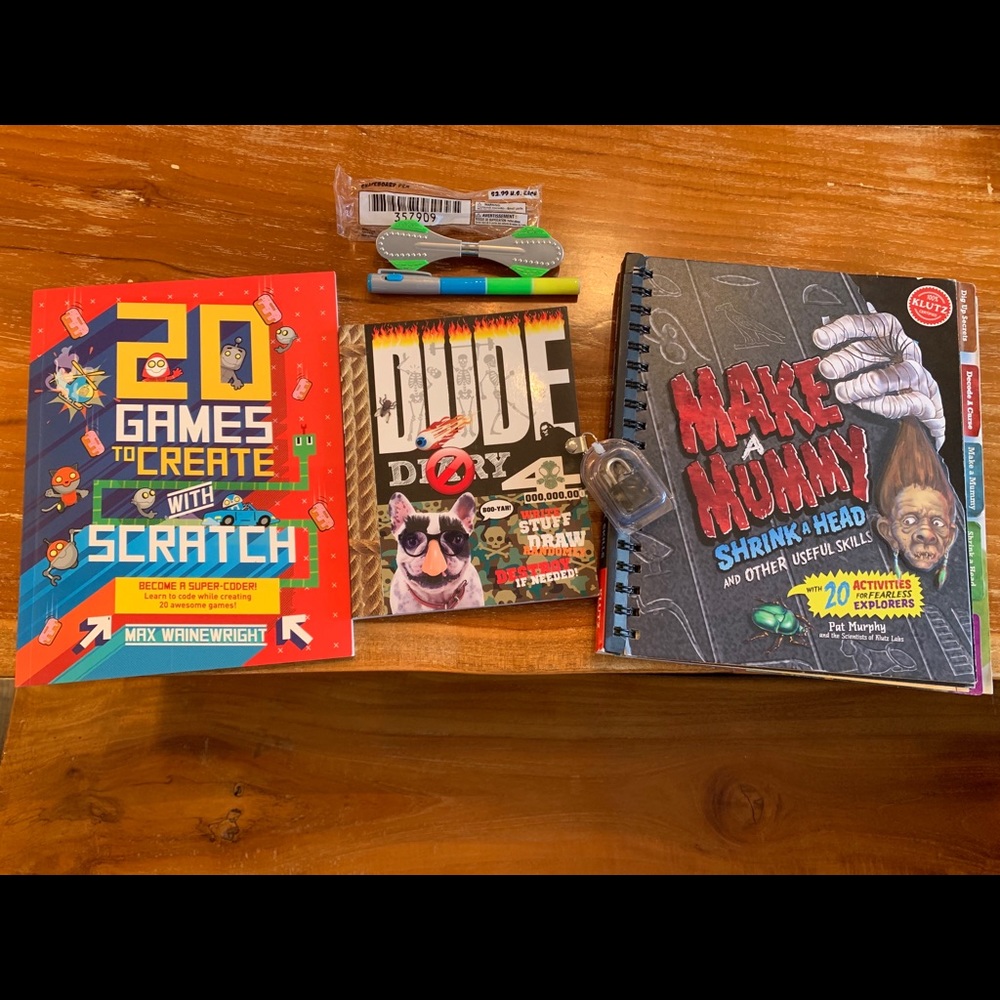 Boys book and loot box